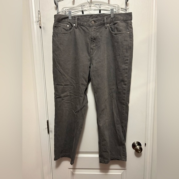 Banana Republic Straight Jeans Gray Men’s 36 X 30 GUC - Picture 1 of 16